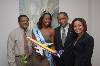 Photo 6 (484Wx324H) - Paul Pennicook - Senior VP Marketing and Sales; Sara Lawrence - Miss Jamaica World; Will Rodgers - Senior VP Industry Affairs; Camille Boland - Spartan representative and Pageant Coordinator 